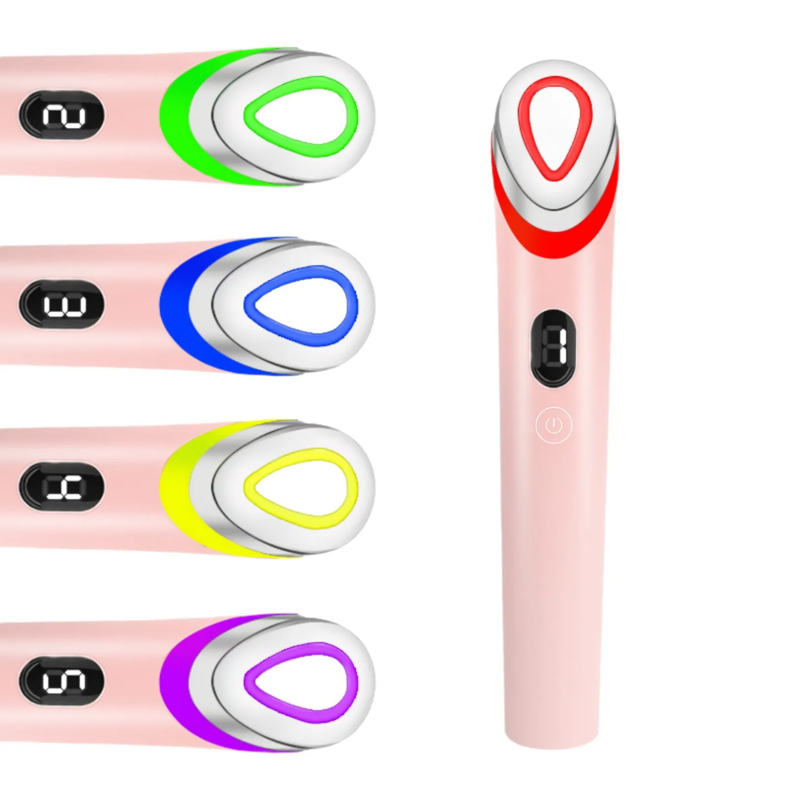 Portable Eye Beauty Device, 7 Color Vibration Massage & Serum Infusion Instrument, Multifunctional Eye Massager For Home Skin