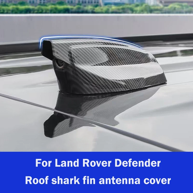 Carbon Fiber Car Modification Shark Fin Antenna Cover Trim For Land Rover Defender 90 110 130 L663 2020-2025 Sticker Accessories
