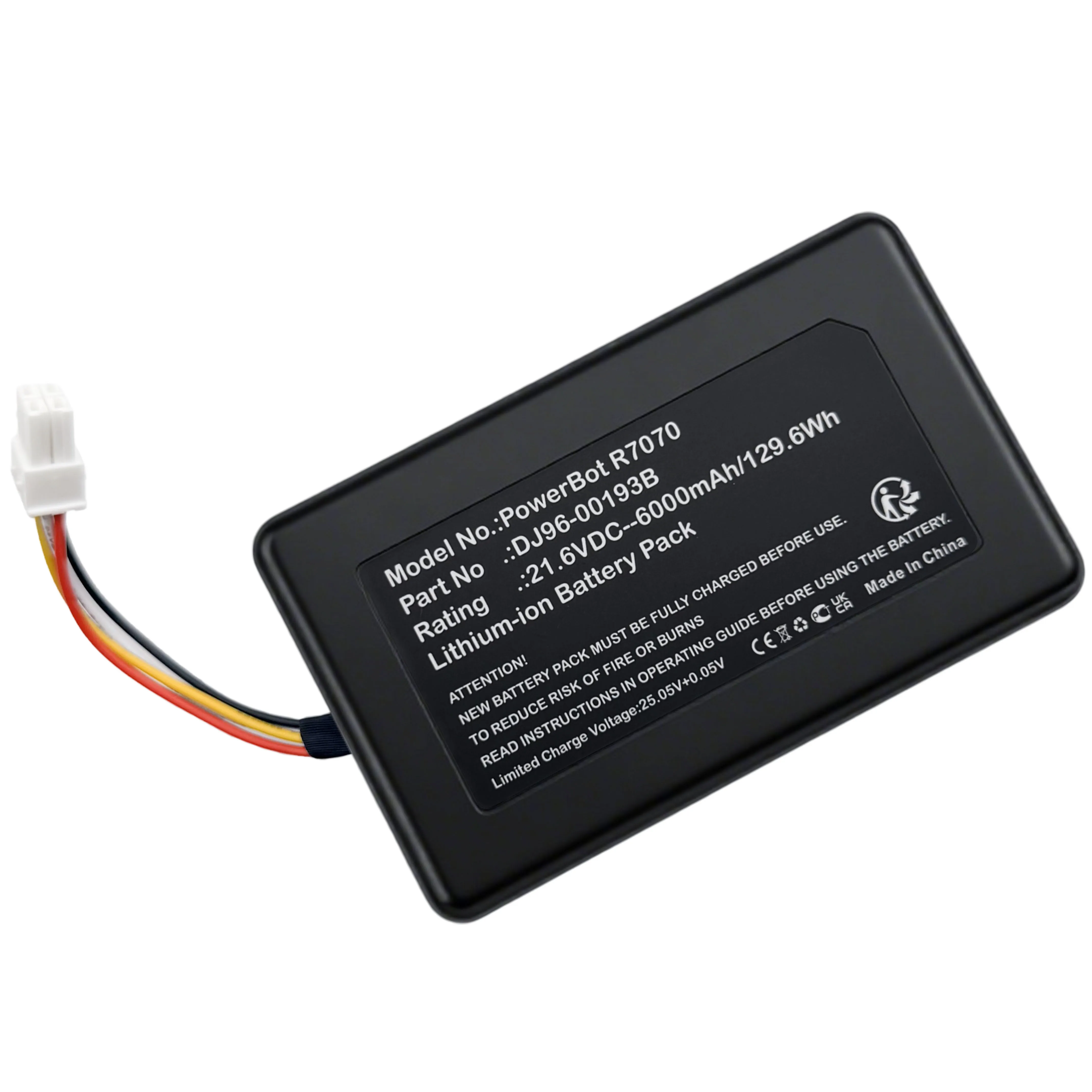 for PowerBot R7070 robot vacuum cleaner battery 21.6V 6000mAh DJ96-00193B