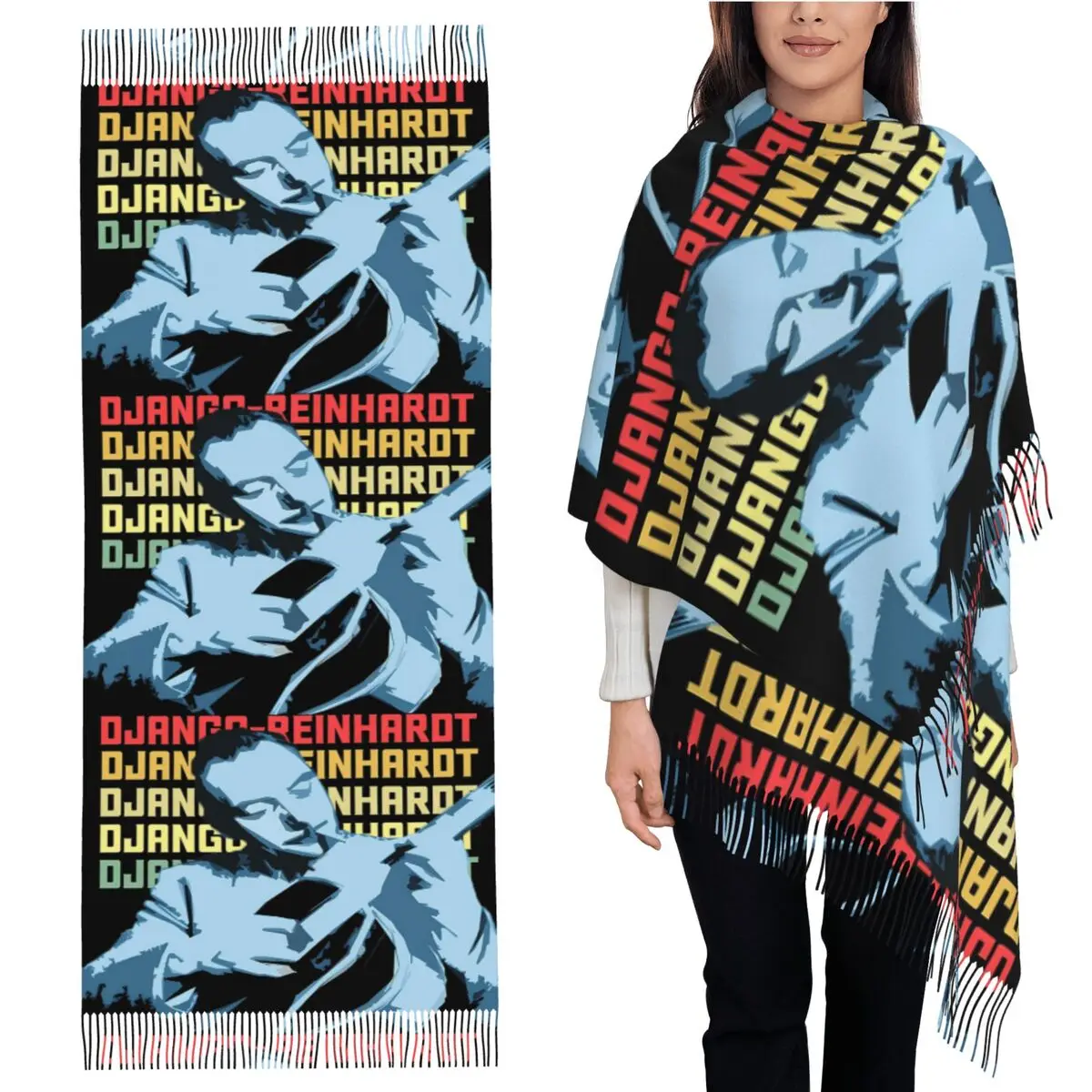 

Легенда, хит продаж, джаз, джанго, шарф, шарфы с кисточками, женские мягкие теплые шали и накидки, большая осенне-зимняя шаль, накидка