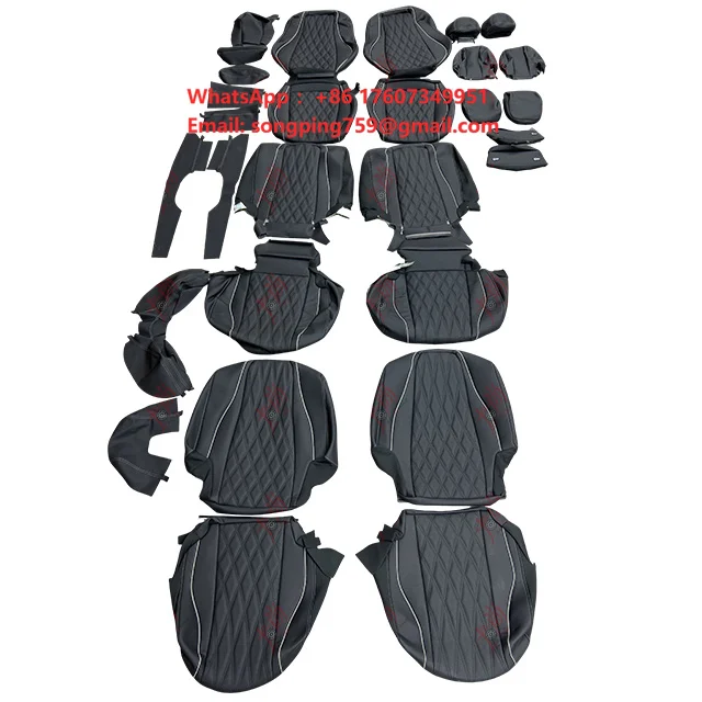 Suitable for Benzz GLS 6-seater Seat Leather Covers Interior Wrapping Color Refit Pattern Customization Seat Leather Covers
