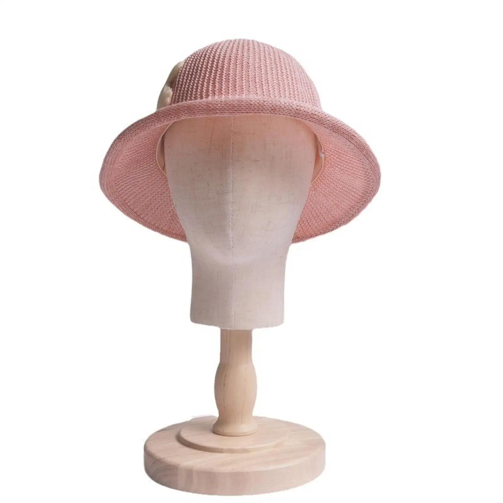 

Kids Wig Stand with Wood Stand Kids Mannequin Head for Home Salon Barbershop