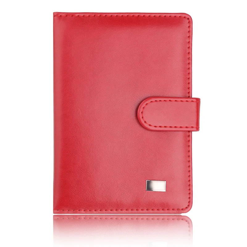 Casual PU Leather Passport Covers Travel Accessories ID Bank Credit Card Bag Men Women Passport Fashion leather Passport Holder