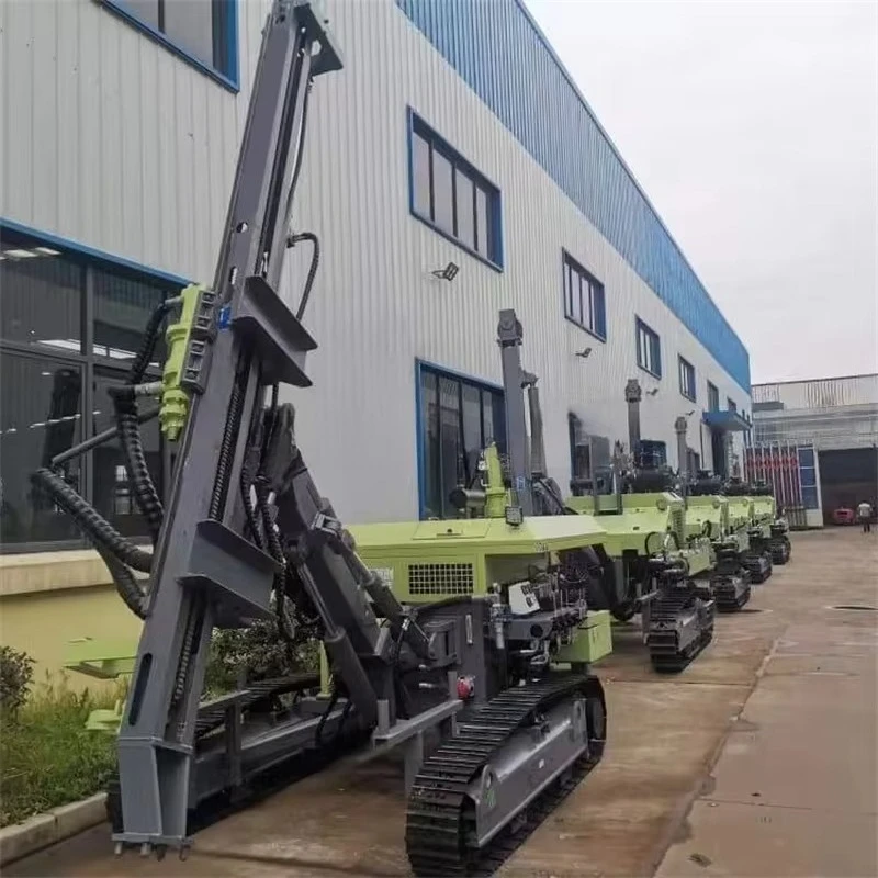 Heavy Duty Tracked DTH Drilling Rig Machine For Rock Blasting Mining Quarry And Civil Engineering Construction Efficient Works