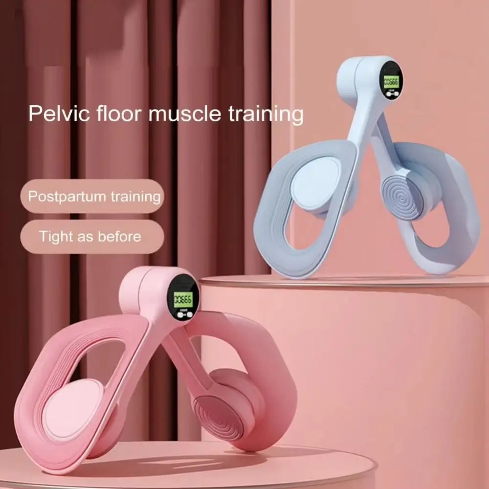 Mestre de muslos antideslizante con contador 360 ° Pantalla LCD giratoria, entrenador muscular del suelo pélvico, tóner interior del muslo, portátil