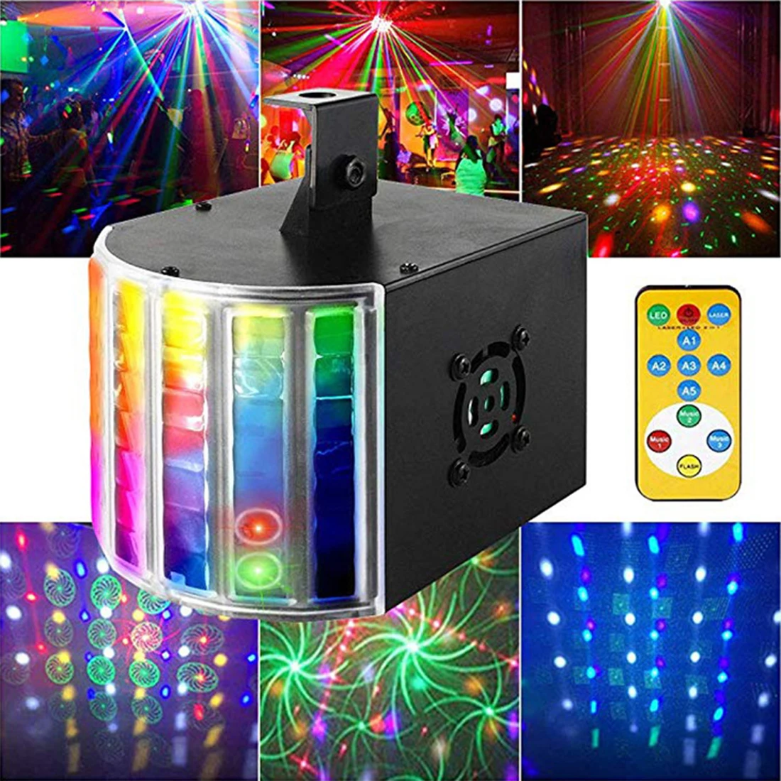 Mini Laser Light Stage Strobe Projector Bar KTV Stage Light LED Butterfly Light For Dance Parties Birthday Dj Bar Karaoke Xmas