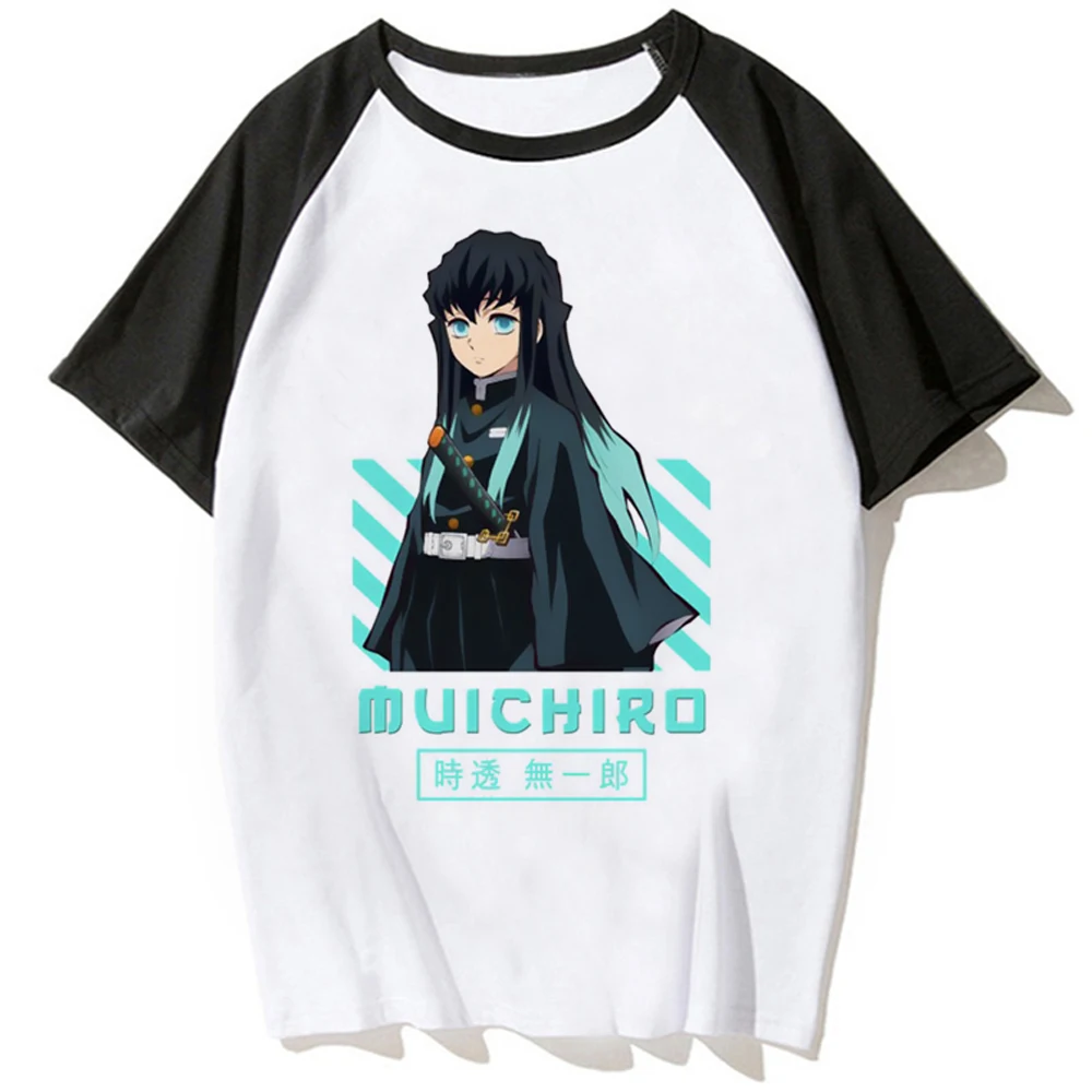 Muichiro Tokito Tee women manga anime t shirt female graphic anime clothing