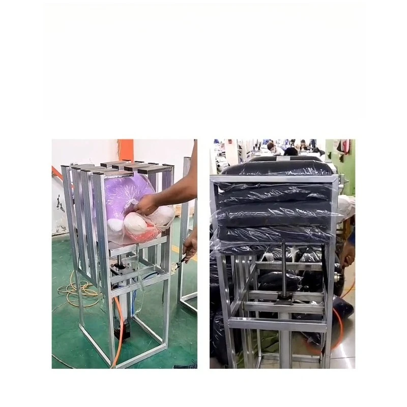 

Baling machine Down jacket packaging machine Simple clothing compressor Small bundling