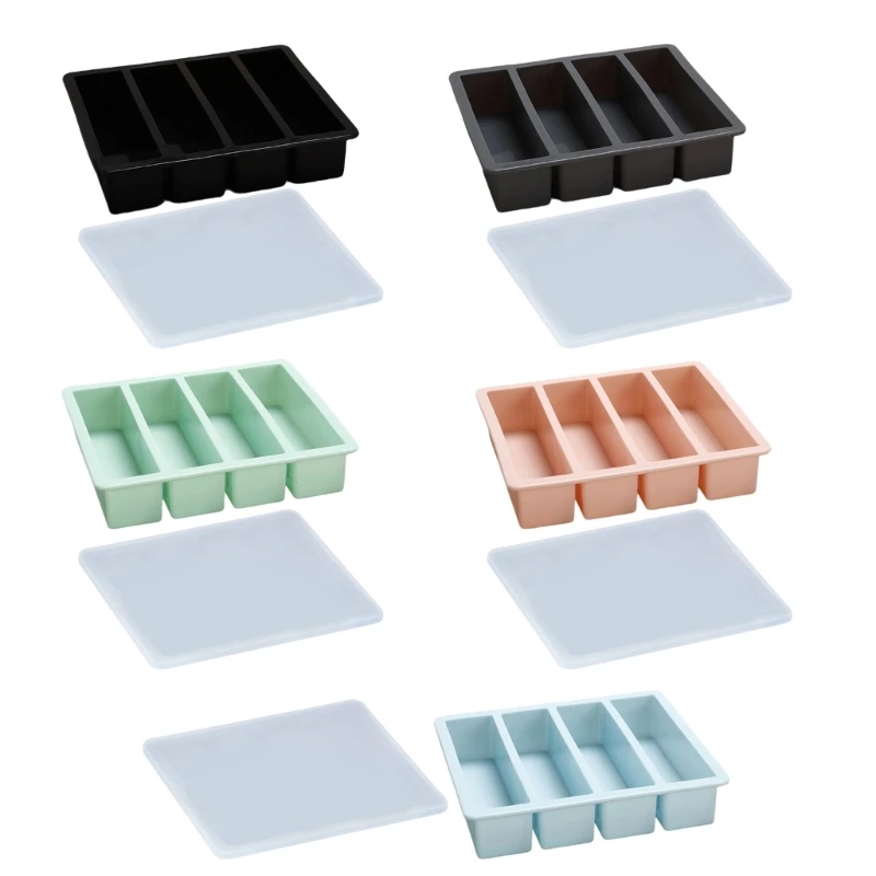 Ice Moulds for Chill Beverages 4 Grids Tray Ice Maker Tool