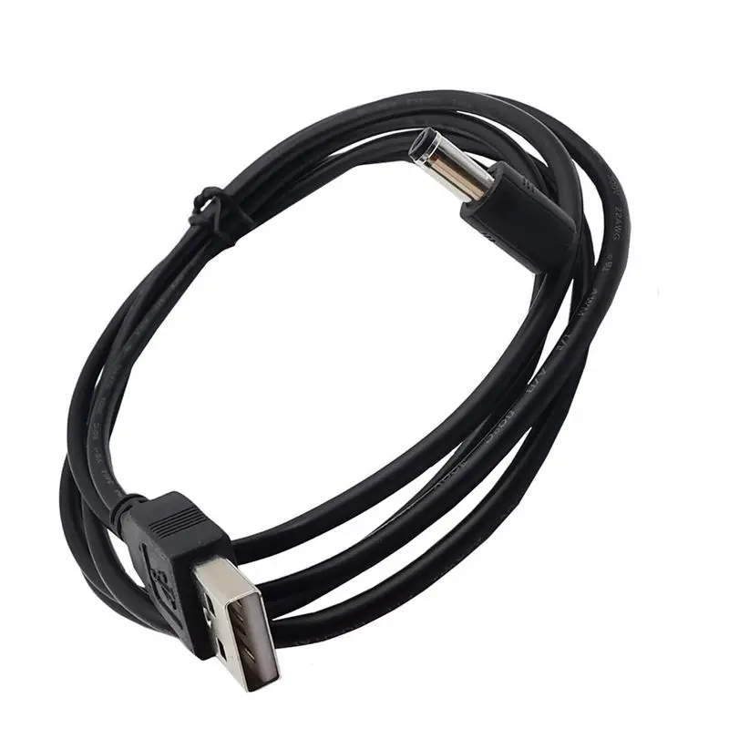 22AWG Copper Core 5V2A Current Power Cord Charging Cable USB To DC4.7mm * 1.7mm Male Elbow USB Cable 1.5M