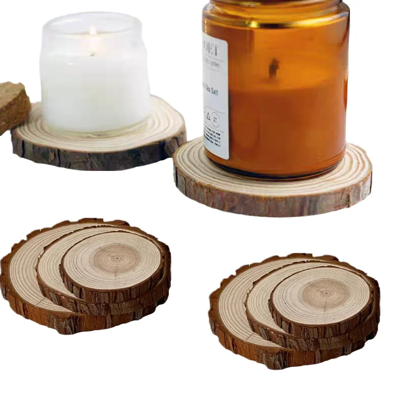 

Wood Coasters Table Cup Mat Kitchen Mat Pad For Bar Cocktail Diameter(25-26cm) Height(2cm) Barware