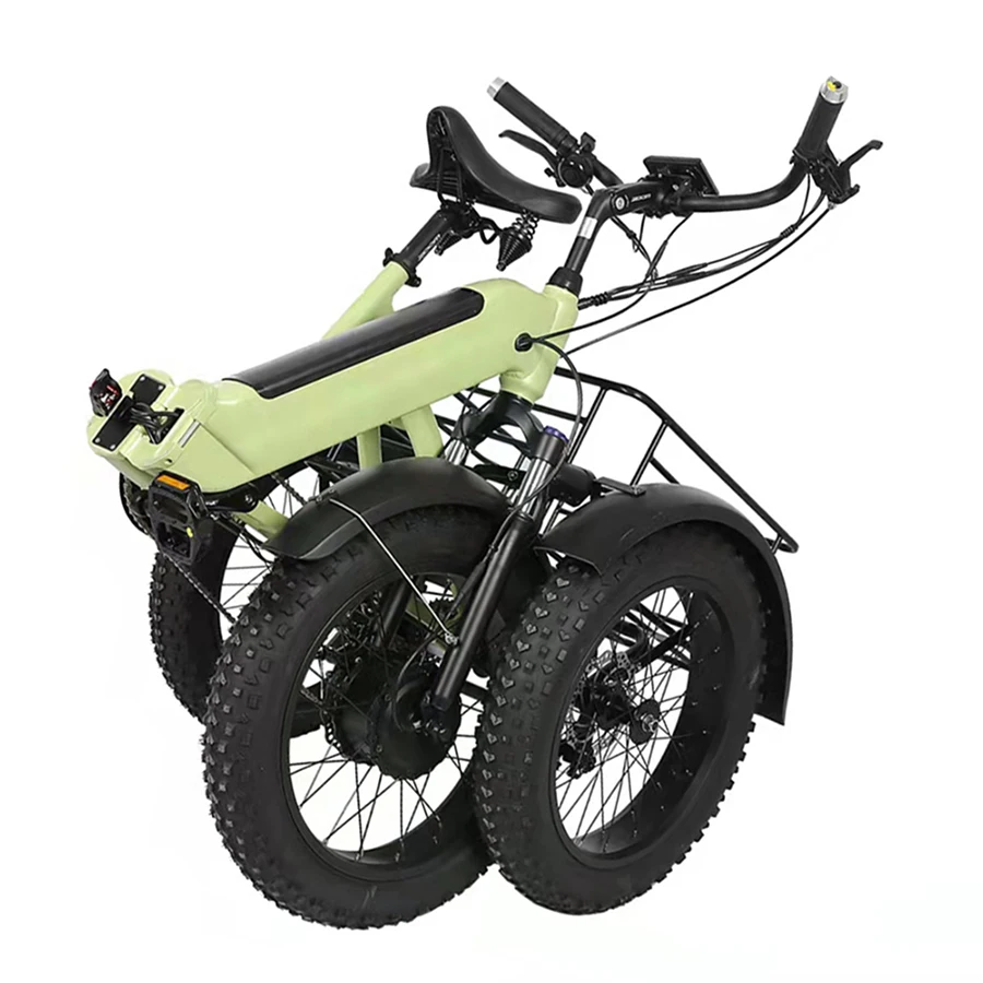 Joyebikes New Model Cheap Electric Tricycles Fat Tire Adults 3 Wheel Electric Cargo Bike Folding Tricycle Motorcycle
