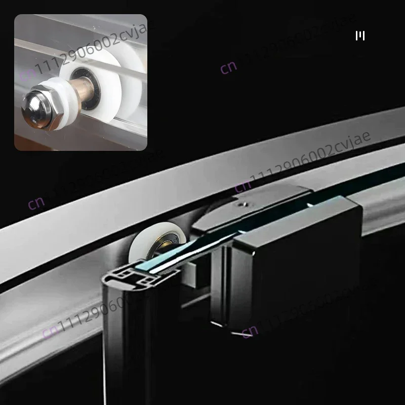 4pcs Shower Door Rollers/Wheels Universal eccentric pulley Stainless steel track eccentric adjustable bathroom pulley