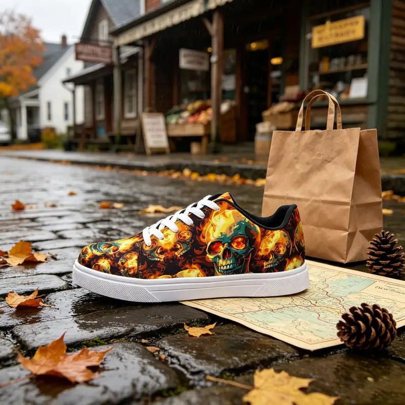 Ladies Men Low-Top Sneakers，Suitable for skateboarding、Running、The sole and upper are integrated，All-season round-toe casual out