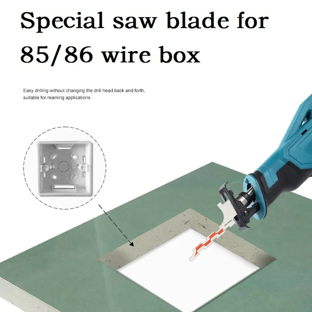 Saw Blade Effortless Hole Opening in Plasterboard Exclusive Reciprocating Saw Blades for 86 Type Line Box SK5 Steel