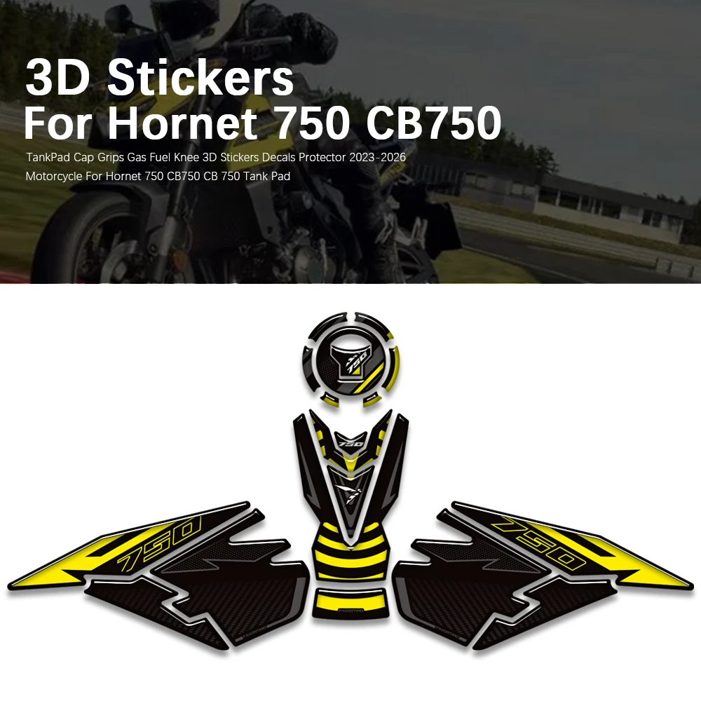 Motorcycle For Hornet 750 CB750 Accessories Tank Pad TankPad Cap Grips Gas Fuel Knee Stickers Decals Protector CB 750 2023-2026
