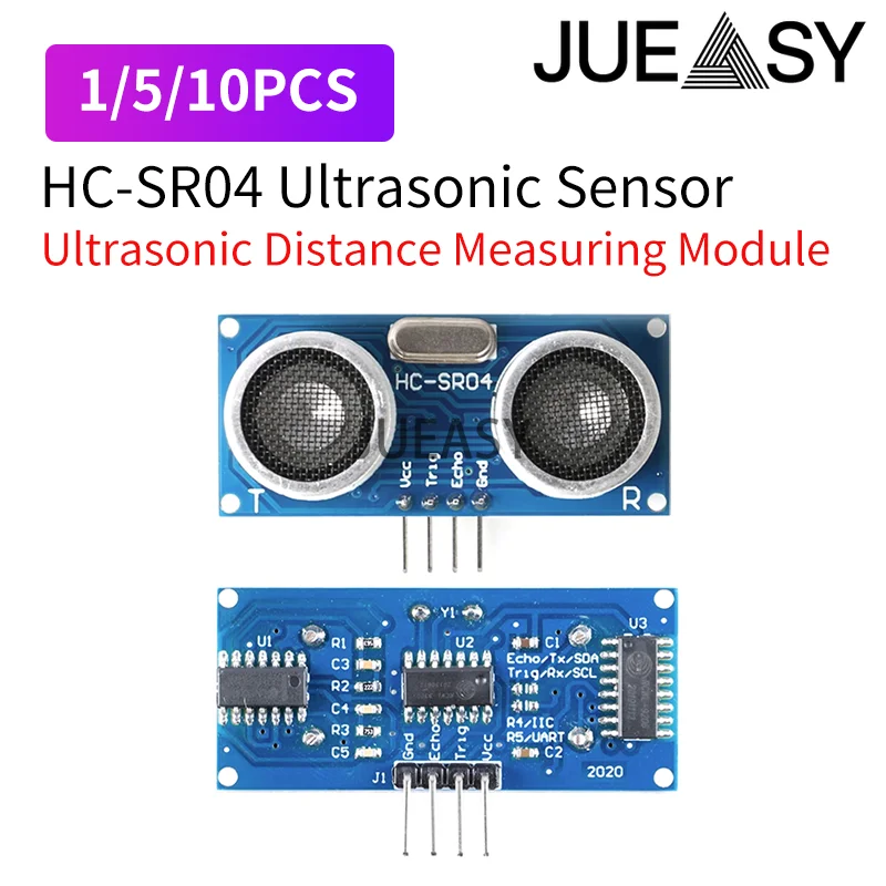 1/5/10PCS Ultrasonic sensor HC-SR04 HCSR04 to world Wave Detector Ranging Module HC SR04 Distance Sensor For Arduino 3.3V-5V