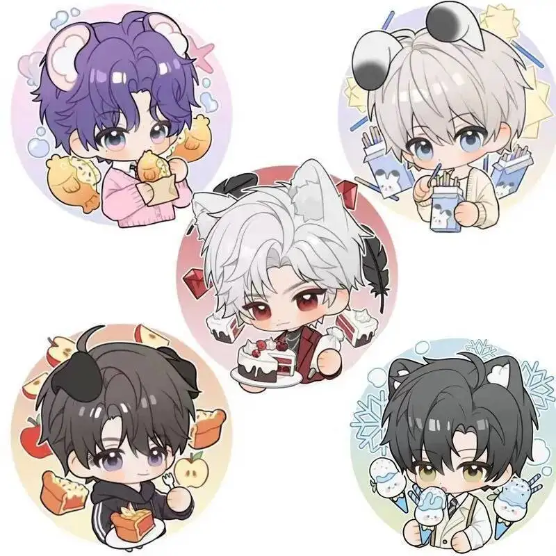 5 шт. значок «Любовь и глубокий косплей Силус Рафейэль», броши для косплея, булавки, коллекции аниме, сумки для одежды, рюкзаки, подарки для девочек