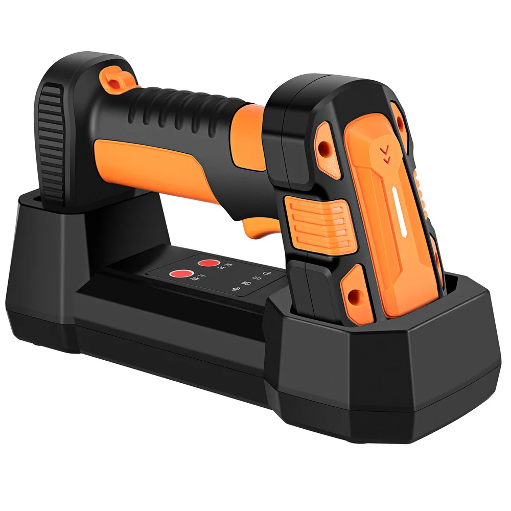 

EVAWGIB Industrial Barcode Scanner With Wireless Charging Stand,Military Anti-Drop&IP65 Waterproof Bluetooth QR Code Reader