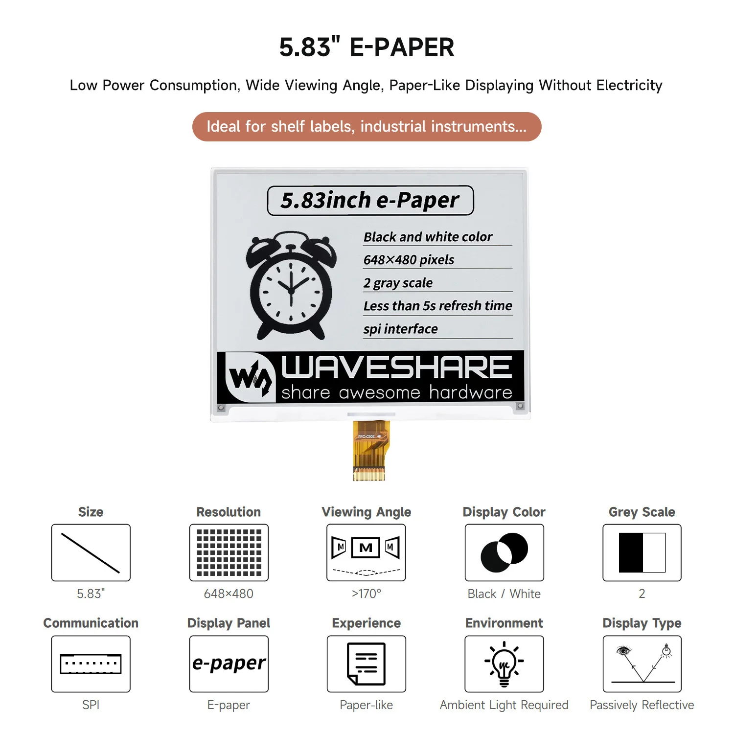 display-grezzo-e-paper-waveshare-da-583-pollici-per-raspberry-pi-jetson-nano-arduino-stm32-648×480