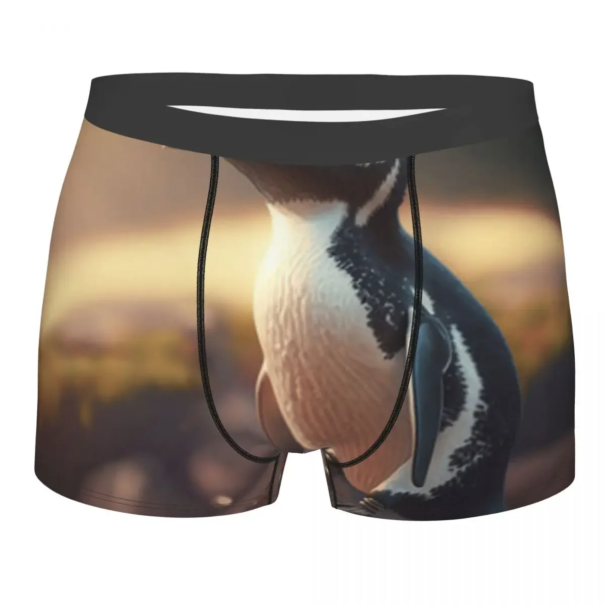 

Мужские удобные трусы Boxershort, комплект нижнего белья в виде пингвина, мужские боксеры