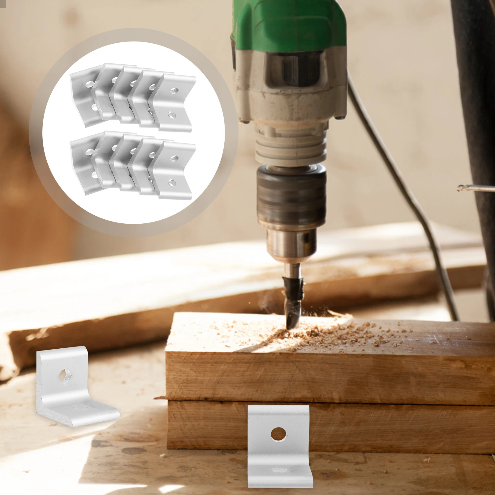 

10pcs Aluminum Profile Corner Braces 4040 Extrusion Connectors Alloy L-Brackets Internal Fasteners for 3D Printers CNC Robotics