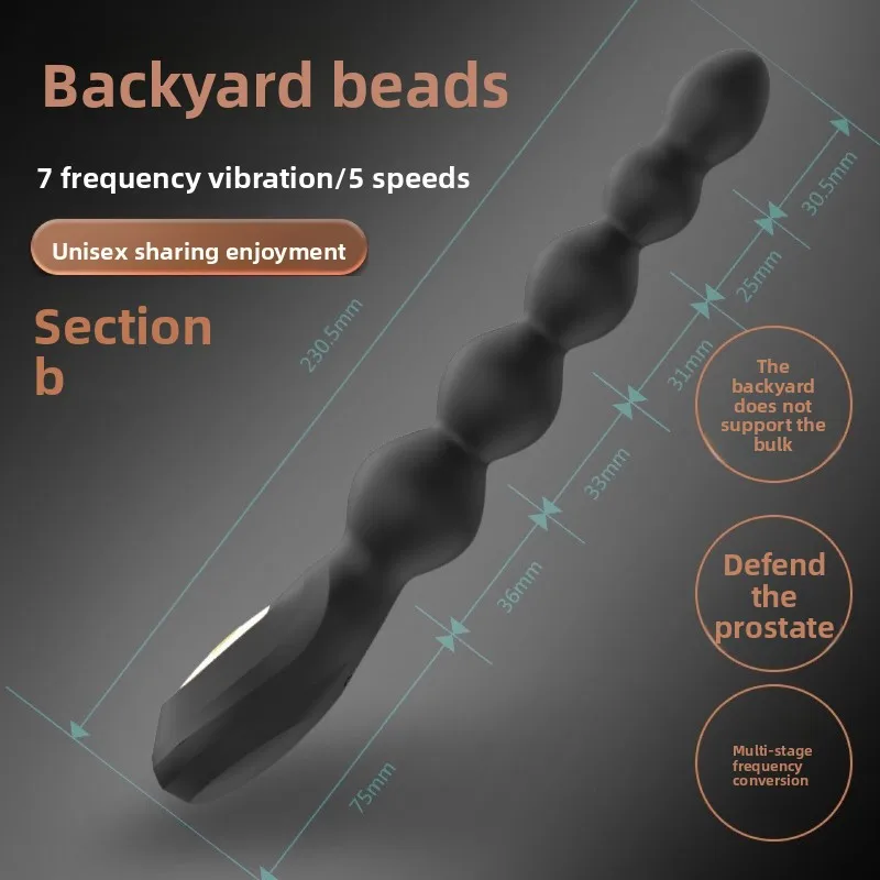 Dreamhorse – anneau de scène arrière, perle de traction, Plug Anal masculin, Couple, Vibration multi-fréquence, produits de Masturbation en Silicone pour la Prostate