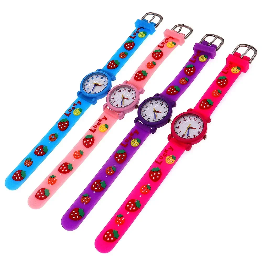 4Pcs Adjustable Waterproof Quartz Wristwatches Set for Boys & Girls - Ideal Birthday Party Gift for Children