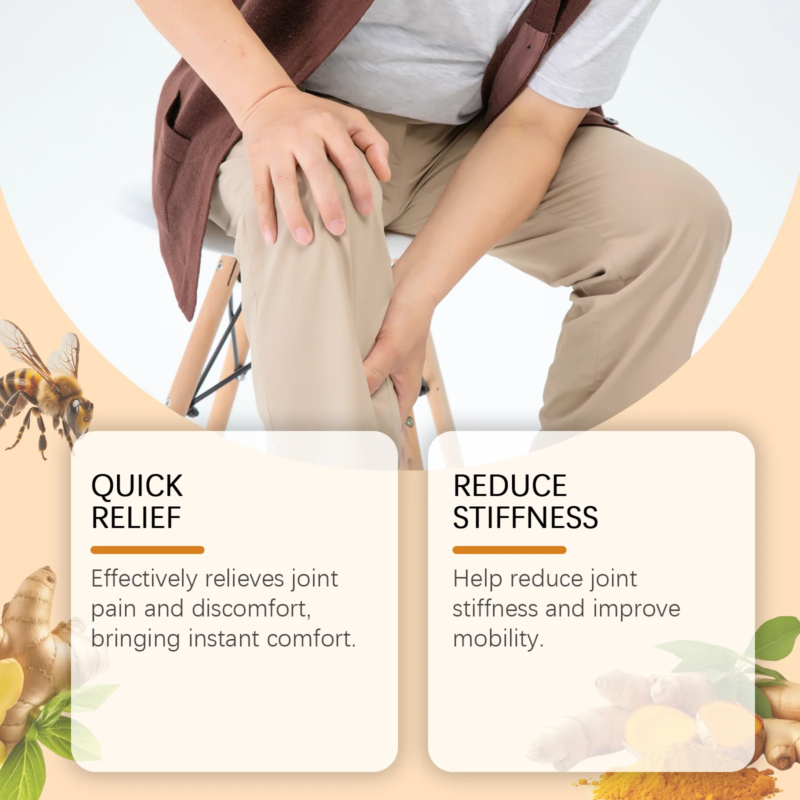 Joint Relief Cream - Gentle Body Care for Soothing Daily Joint and Muscle Discomfort, Boosting Vitality with Deep Nourishment