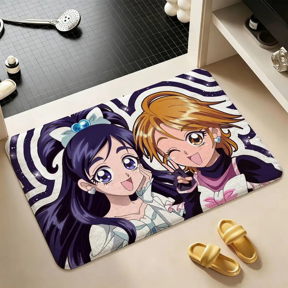F-utari wa P-retty Cure  Shower Room Absorbent Small Floor Mat Soft Comfortable Decorative Foot Mat