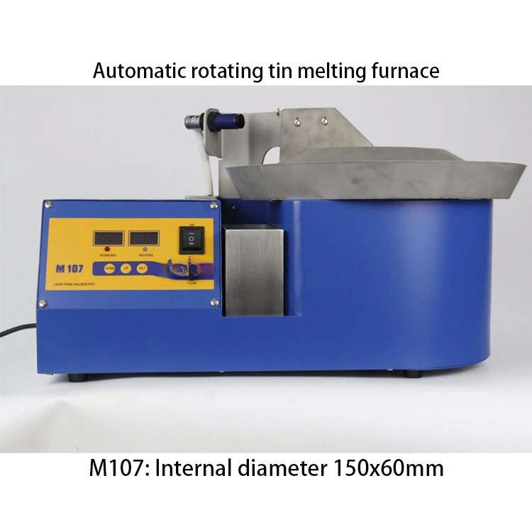 360 degree rotating tin melting furnace circular powerful multifunctional fully automatic soldering and scraping machine