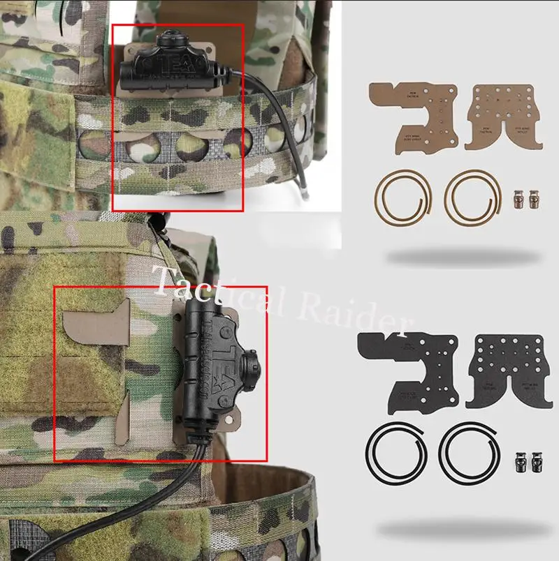 Placa de montaje táctica para exterior compatible Molle y Picatinny - imagen 3