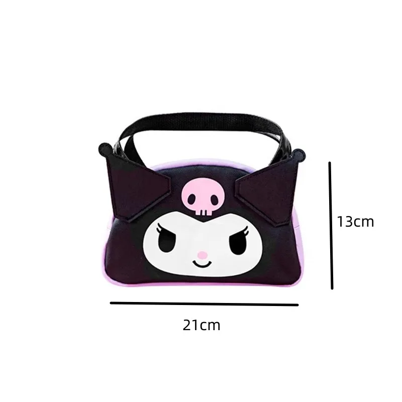 Borsa Sanrio Kuromi Little Devil grande capacità portatile da viaggio estivo portatile articoli da toeletta borsa per il trucco borsa da lavoro