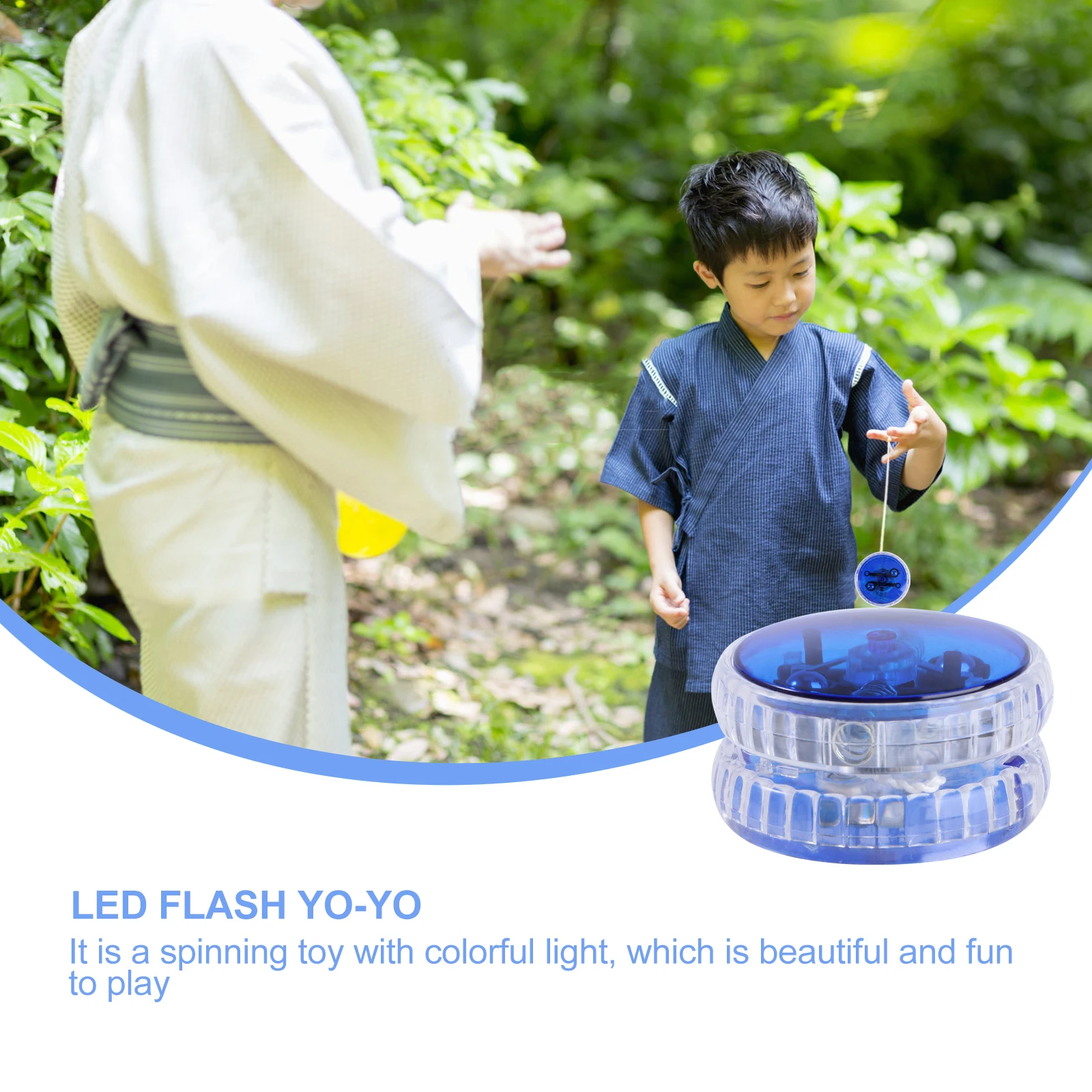 NUOBESTY LED Yoyo luminoso com corda para lembrancinhas de festa de aniversário (azul)