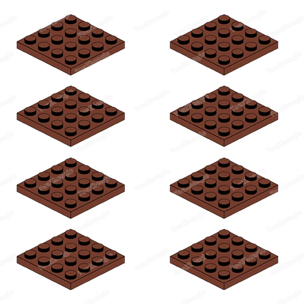 3031 Building Block Piastra di Base 4x4 Parti di Montaggio MOC Figure WW2 Scena di Strada Mecha Gear Scena Partita Modello Parti Regali Giocattoli FAI DA TE