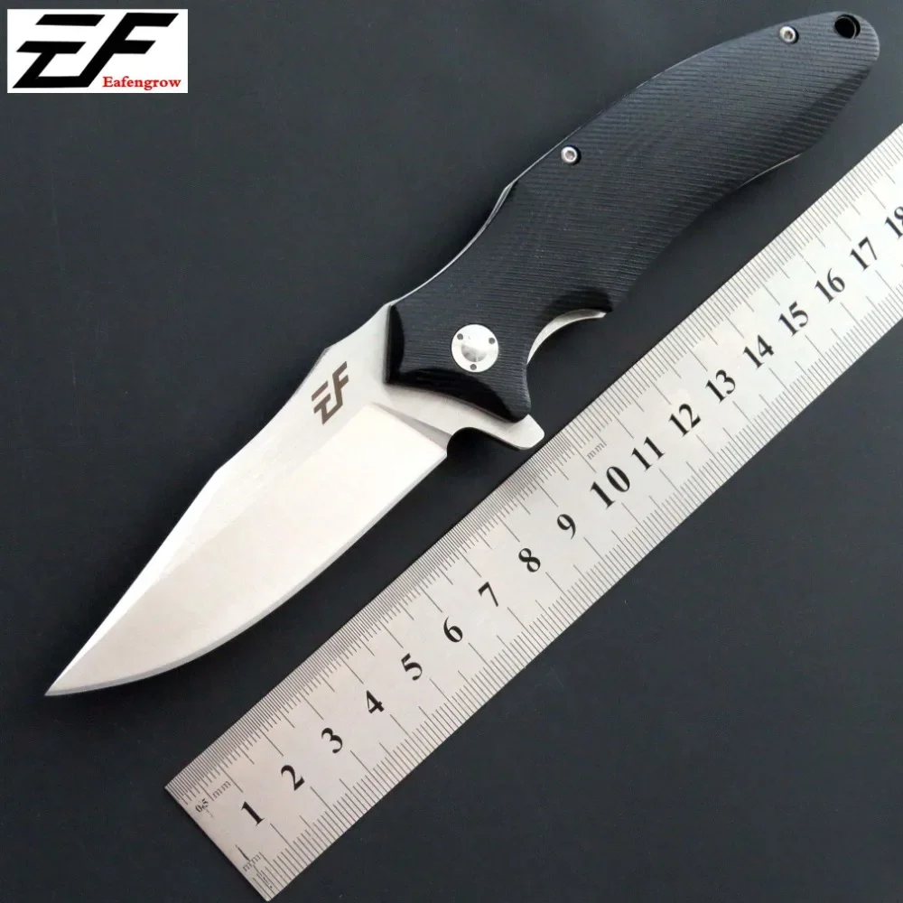 

Eafengrow EF339 folding knife D2 steel blade +G10 handle outdoor camping hunting survival outdoor EDC tool knife