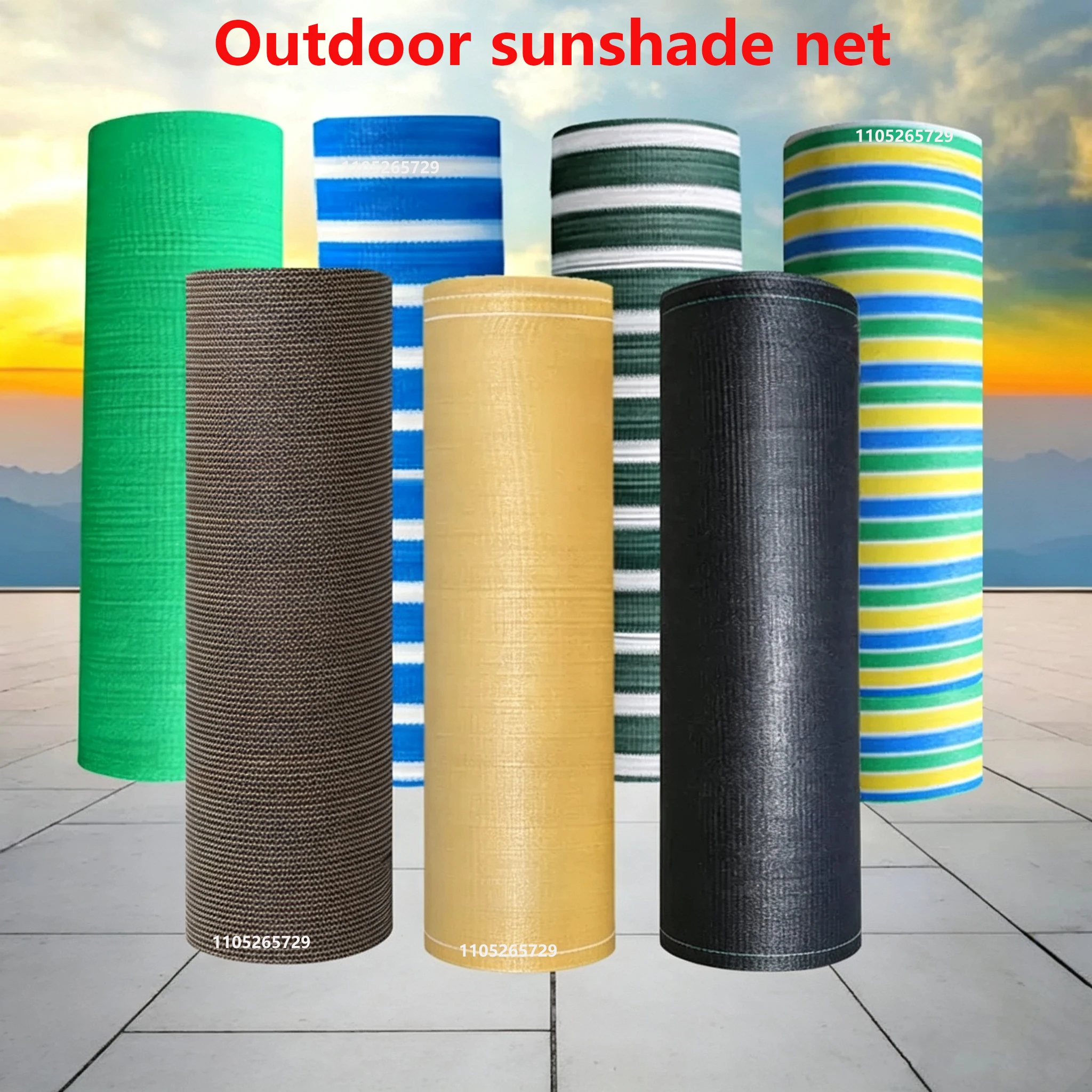Sunshade Net Anti-ultraviolet Awning Plant Cover Net for Outdoor Garden Courtyard Swimming Pool Balcony Shade Cloth