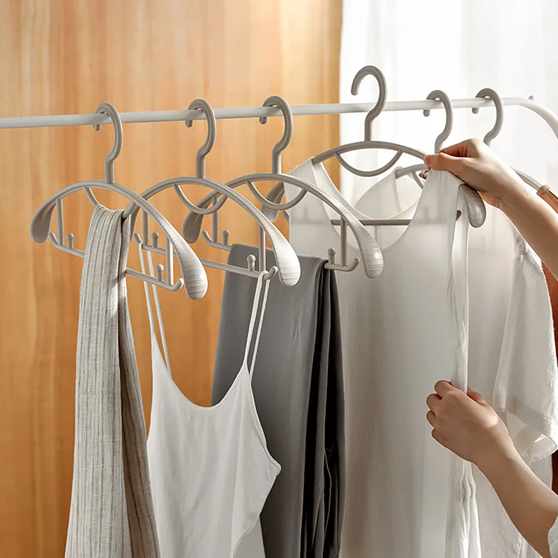 Hanger Household Clothes Non-marking Anti-shoulder Angle Thickened Bold Non-slip Clothes Support Drying Rack Clothes Rack
