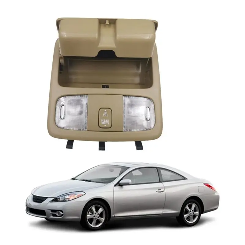 Sunglasses Case For Toyota Camry 00-04 4Runner 04-09 Front Console Roof Reading Light VG7621-825672 Overhead Dome Light