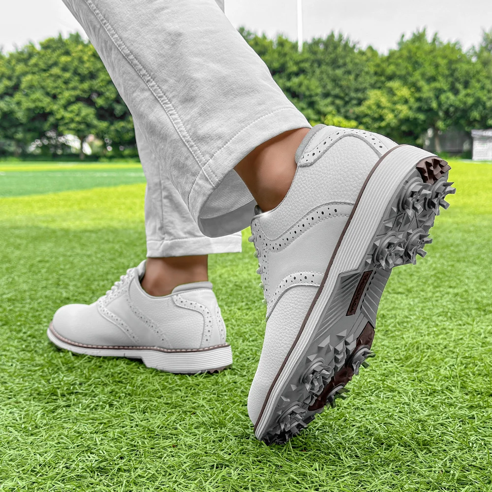 New Spikes Golf Shoes Men Professional Golf Sneakers Outdoor Walking Footwears for Golfers