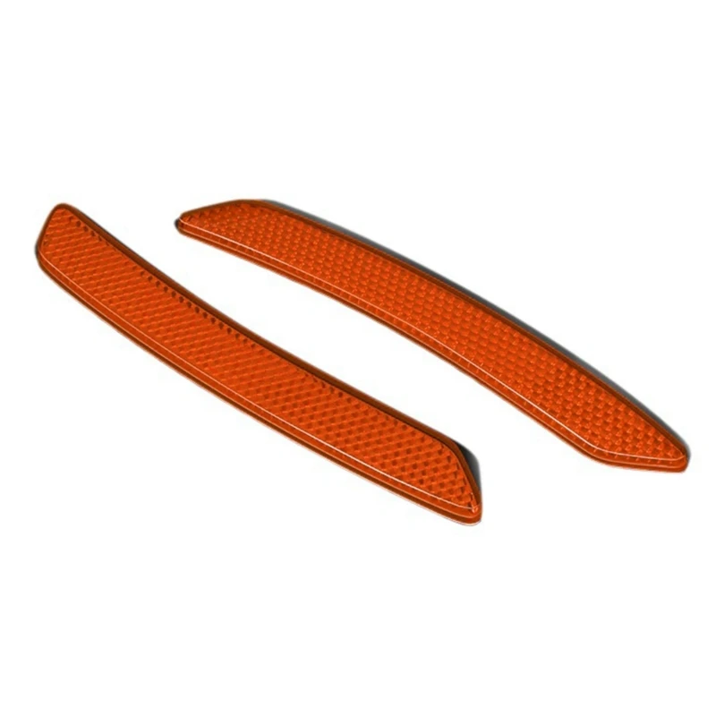 2-Pack Red Reflective Side Marker Decals – Bumper Fender Door Safety Stickers