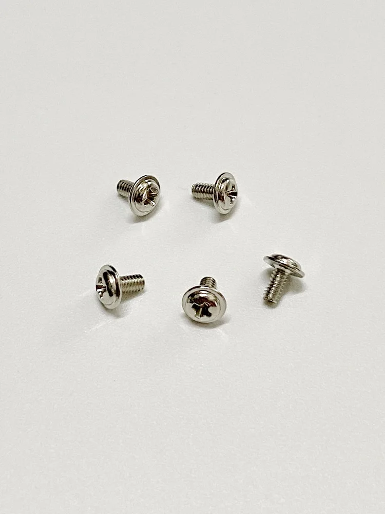 

Nickel Plated Material M2 Mechanical Thread Metal Fasteners Disc Head Comes With Washer Cross Groove Install Fixing Bolts Screws