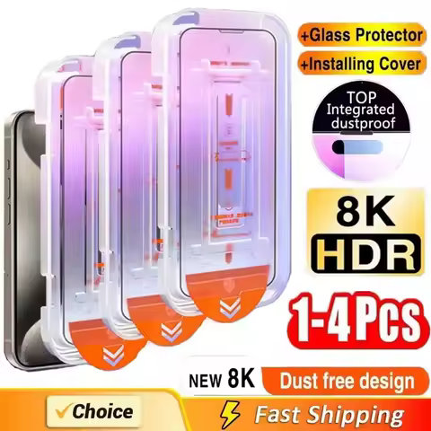 4PCS Dust Free Installation Tempered Glass for Samsung S24 Ultra S25 S23 S22 A56 A55 A54 A53 A36 A35 A34 A33 A26 A25 A16 A15 A13