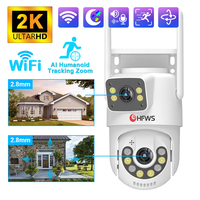 HFWVISION 4MP Wifi Ptz Camera Outdoor Dual-Lens Human Detect Night Vision Security Protection CCTV Vedio Surveillance IP Camera