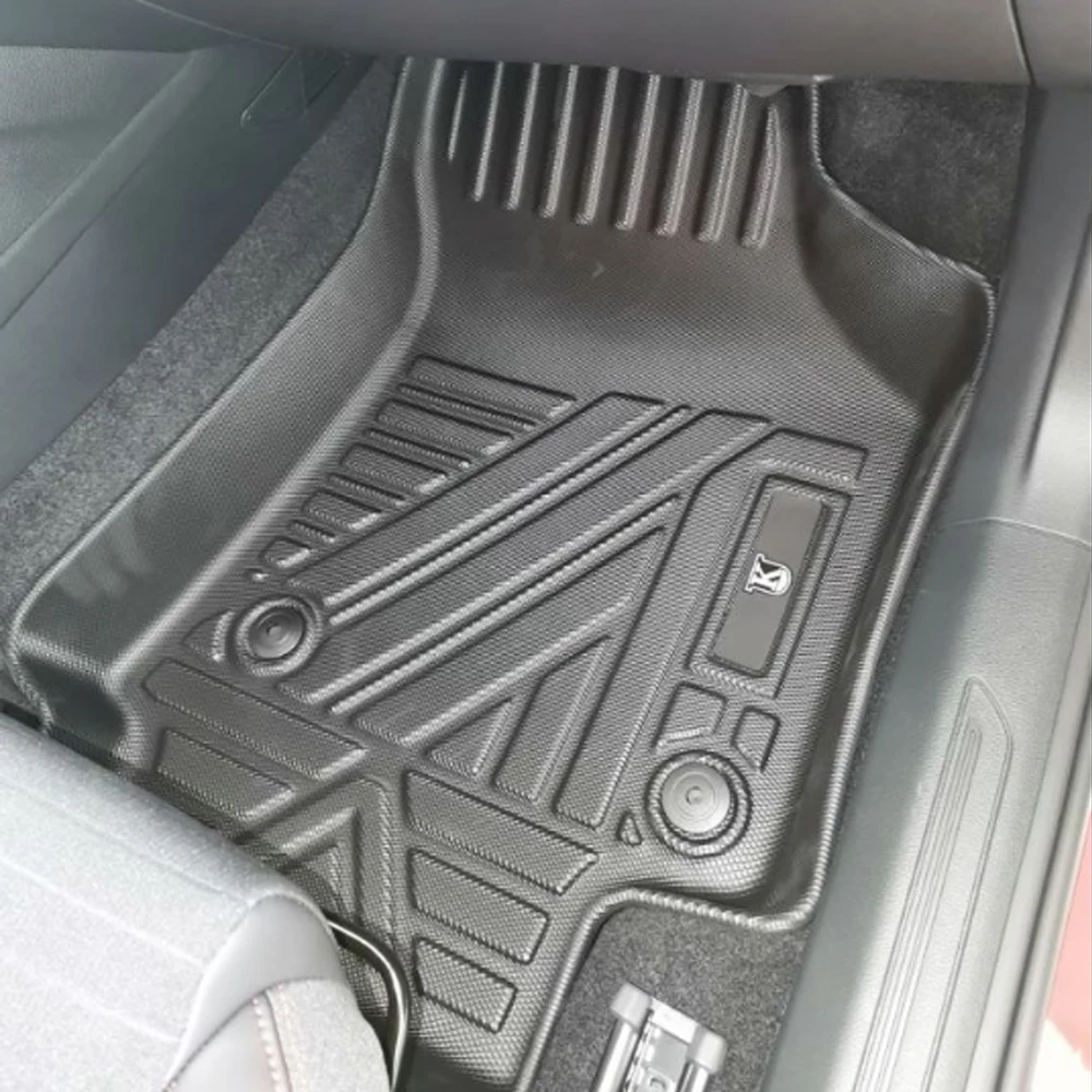 Car Floor Mats Waterproof Non-Slip For Skoda Kamiq GT 2020 2021 TPE All-Weather Protection Accessories Car Foot Pads For Kamiq image 6