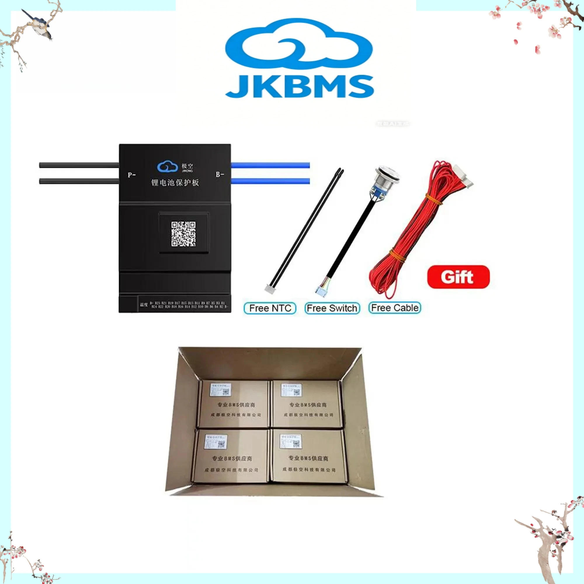 JK BMS JK-BD6A20S15P 150A 200A Smart BMS BT 16S 20S 48V 60V Battery Heat Can with 0.6A Active Balance BMS LiFePO4 Li-ion TaiChan view 6
