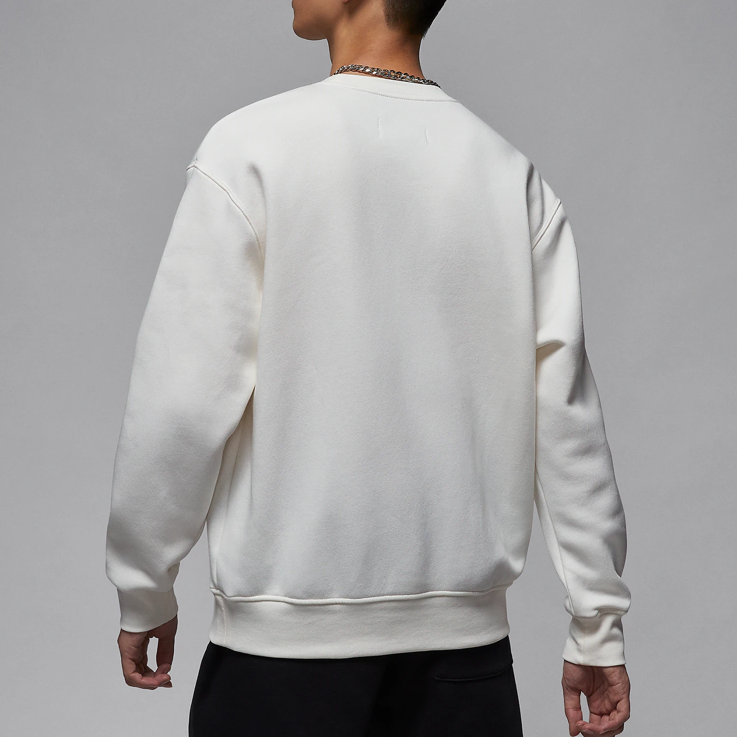 Nike genuine JORDAN men's simple knitted patchwork round neck sweatshirt FV7234-133