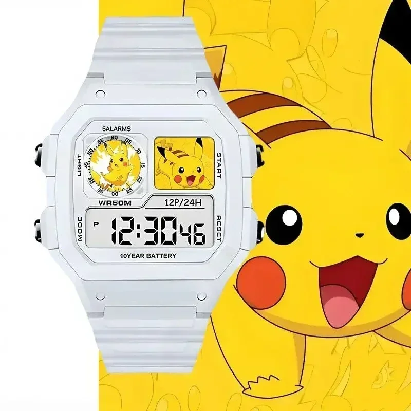 Niedliche Psyduck Cartoon-Armbanduhr Pokémon Elektronische Uhr mit Wecker & Timer Lustiges Urlaubsgeschenk – Detail 1
