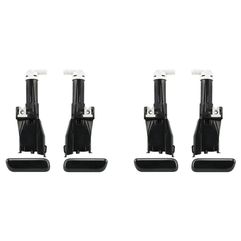 4X Headlight Washer Nozzle With Cover Cap For Mitsubishi Pajero V93 V97 2006-2019 8264A027 8264A028 8264A025 8264A026