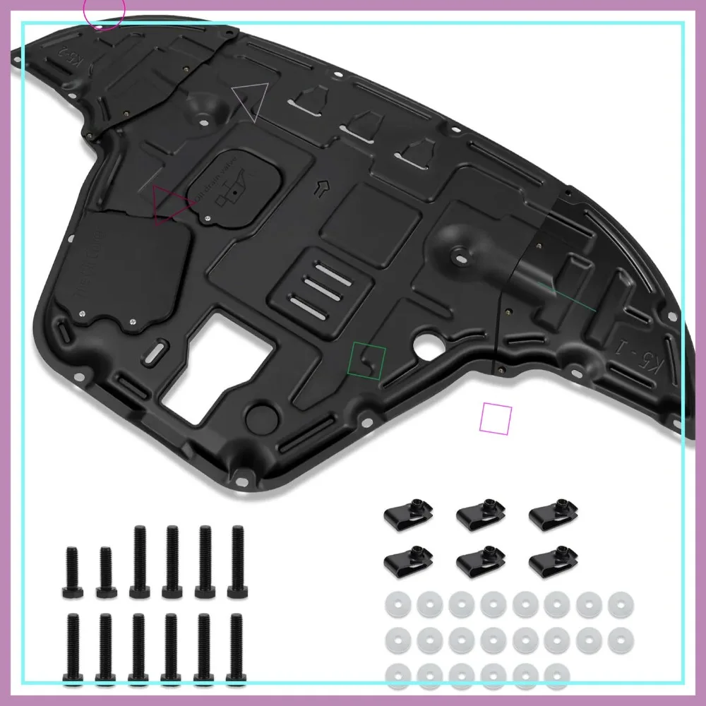 

Under Engine Splash Shield Fit for 2021-2025 KIA K5, Replacement Front Engine Cover Guard Mud Flaps